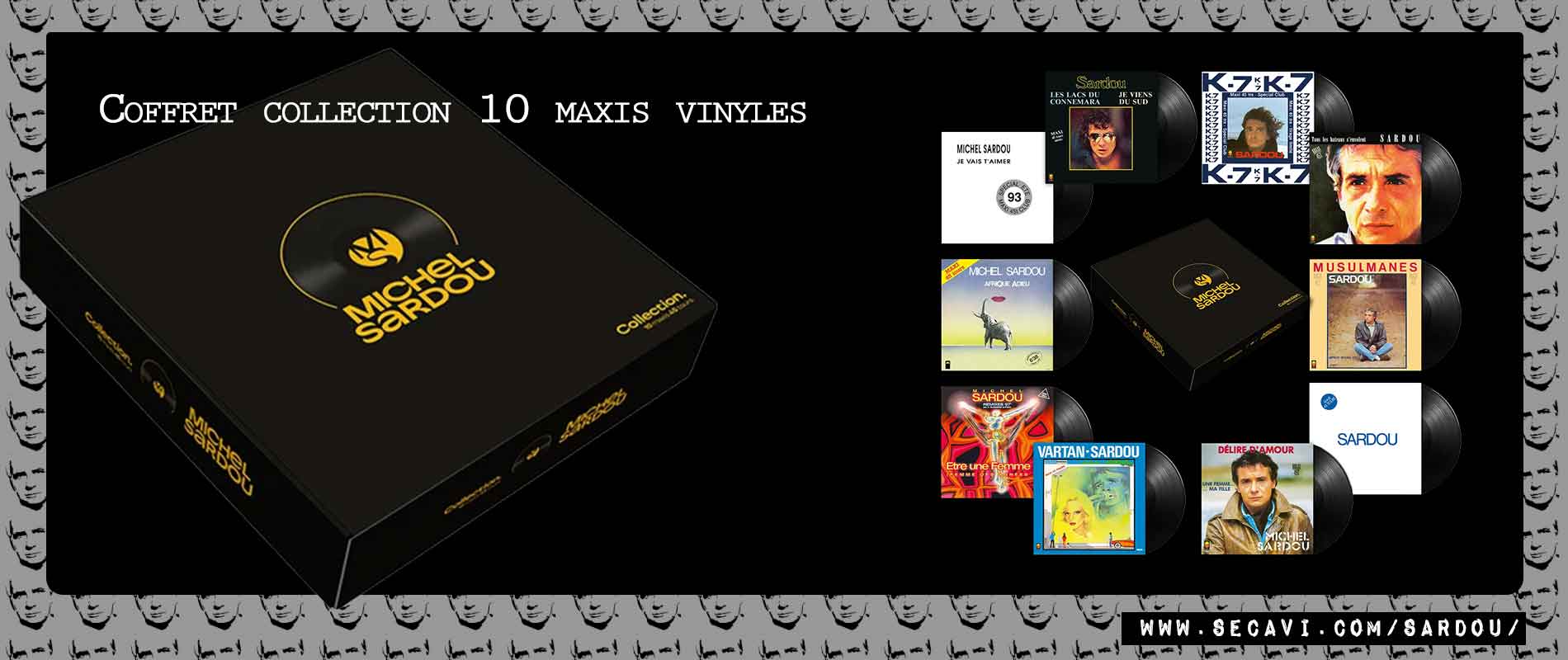 Coffret collection 10 maxis vinyles